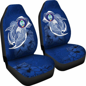 Guam Car Seat Covers Shark Coat Of Arms 4 102802 - YourCarButBetter