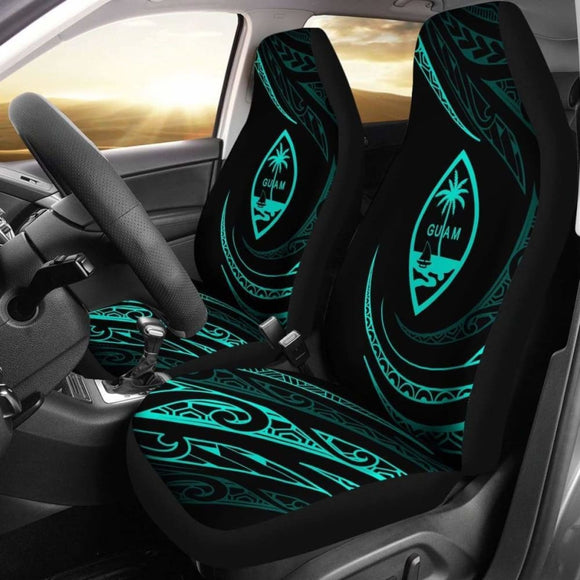 Guam Car Seat Covers - Turquoise - Frida Style - 105905 - YourCarButBetter