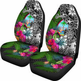 Guam Car Seat Covers - Turtle Plumeria Banana Leaf Crest - 091114 - YourCarButBetter