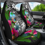 Guam Car Seat Covers - Turtle Plumeria Banana Leaf Crest - 091114 - YourCarButBetter