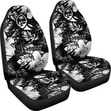 Guam Hibiscus Black Car Seat Covers 093223 - YourCarButBetter