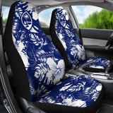 Guam Hibiscus Blue Car Seat Covers 093223 - YourCarButBetter