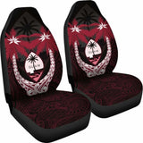 Guam Micronesian Niyok Car Seat Covers - Guam Coat Of Arms Coconut Tree - Amazing 1 105905 - YourCarButBetter