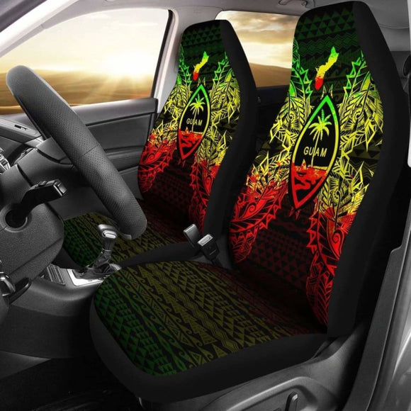 Guam Polynesia Car Seat Cover Map Reggae 105905 - YourCarButBetter