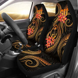Guam Polynesian Car Seat Covers - Gold Plumeria - 105905 - YourCarButBetter