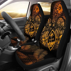 Guam Polynesian Car Seat Covers - Gold Turtle Homeland - Amazing 091114 - YourCarButBetter