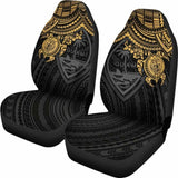 Guam Polynesian Car Seat Covers - Golden Turtle - Amazing 091114 - YourCarButBetter