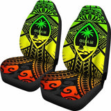 Guam Polynesian Car Seat Covers - Guam Reggae Seal With Polynesian Tattoo - 174914 - YourCarButBetter