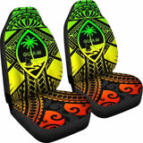 Guam Polynesian Car Seat Covers - Guam Reggae Seal With Polynesian Tattoo - 174914 - YourCarButBetter