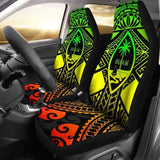Guam Polynesian Car Seat Covers - Guam Reggae Seal With Polynesian Tattoo - 174914 - YourCarButBetter