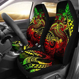 Guam Polynesian Car Seat Covers - Reggae Shark Polynesian Tattoo - 18 102802 - YourCarButBetter