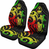 Guam Polynesian Car Seat Covers - Reggae Tentacle Turtle - 091114 - YourCarButBetter