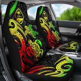 Guam Polynesian Car Seat Covers - Reggae Tentacle Turtle - 091114 - YourCarButBetter