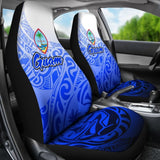 Guam Polynesian Car Seat Covers - Tribal Tattoo With Seal - 093223 - YourCarButBetter