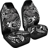 Guam Polynesian Car Seat Covers - White Shark Polynesian Tattoo - 18 102802 - YourCarButBetter