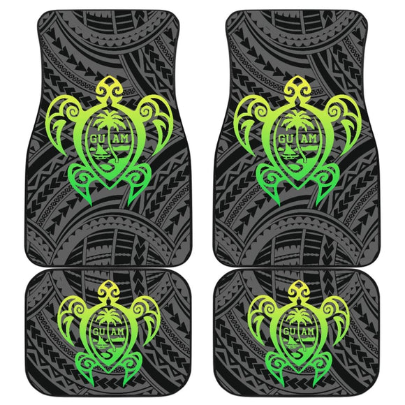 Guam Polynesian Iconic Turtle Car Floor Mats 210803 - YourCarButBetter