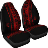 Guam Seal Red Tribal Car Seat Covers 093223 - YourCarButBetter