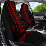 Guam Seal Red Tribal Car Seat Covers 093223 - YourCarButBetter