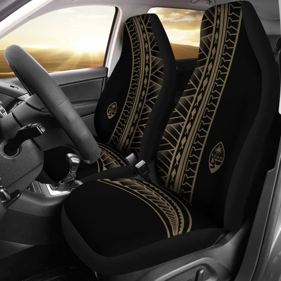 Guam Seal Tan Tribal Car Seat Covers 093223 - YourCarButBetter