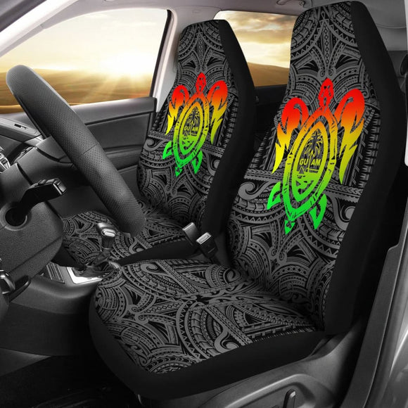 Guam Tribal Turtle Guam Pattern Car Seat Covers 210803 - YourCarButBetter