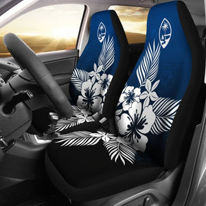 Guam Tropical Hibiscus Blue Car Seat Covers 093223 - YourCarButBetter