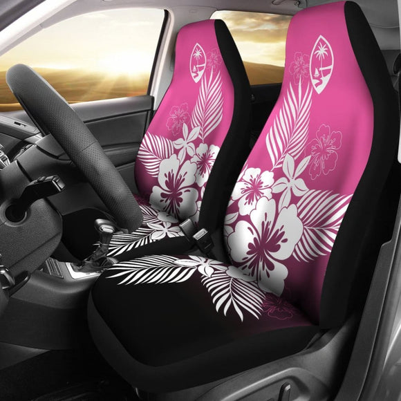 Guam Tropical Hibiscus Pink Car Seat Covers 093223 - YourCarButBetter