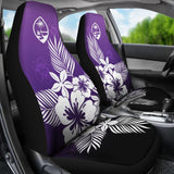 Guam Tropical Hibiscus Purple Car Seat Covers 093223 - YourCarButBetter