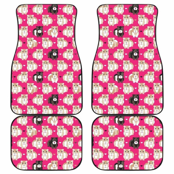 Guinea Pig Pattern Print Design 01 Front And Back Car Mats 221205 - YourCarButBetter