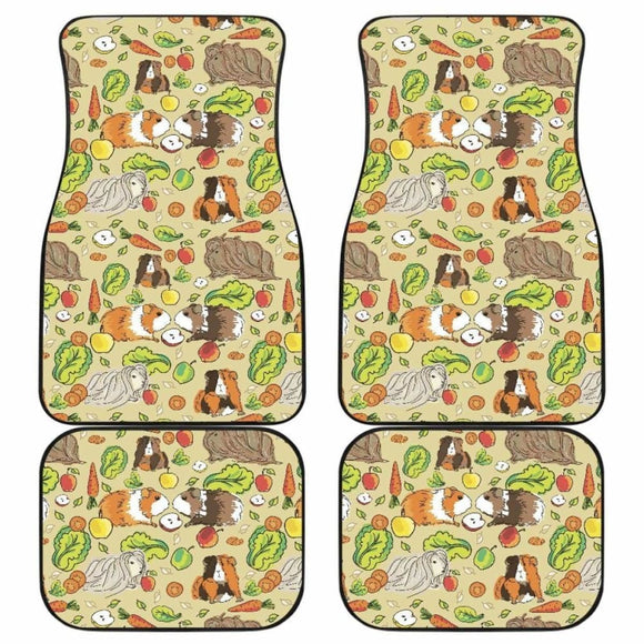 Guinea Pig Pattern Print Design 04 Front And Back Car Mats 221205 - YourCarButBetter