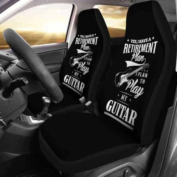 Guitar Retirement Plan Car Seat Covers 221205 - YourCarButBetter