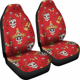 Guitar Sugar Skull Car Seat Covers 101207 - YourCarButBetter