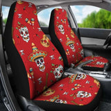 Guitar Sugar Skull Car Seat Covers 101207 - YourCarButBetter