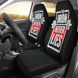 Gym Car Seat Covers Iron Nerver Lies 04 192609 - YourCarButBetter