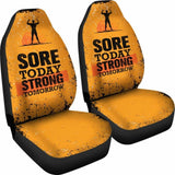 Gym Car Seat Covers - Sore Today Strong Tomorrow - 04 192609 - YourCarButBetter