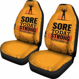 Gym Car Seat Covers - Sore Today Strong Tomorrow - 04 192609 - YourCarButBetter