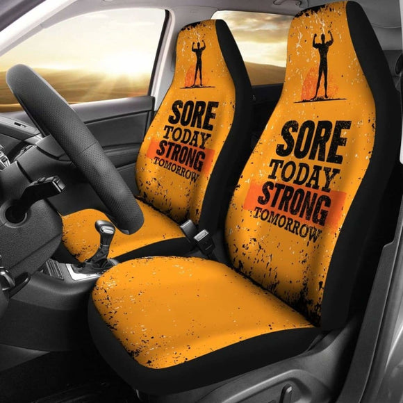Gym Car Seat Covers - Sore Today Strong Tomorrow - 04 192609 - YourCarButBetter