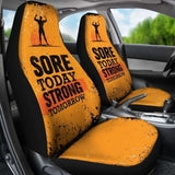 Gym Car Seat Covers - Sore Today Strong Tomorrow - 04 192609 - YourCarButBetter