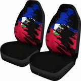 Haiti Flag Painting Car Seat Cover 4 153908 - YourCarButBetter
