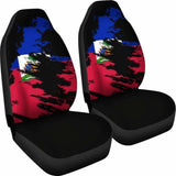 Haiti Flag Painting Car Seat Cover 4 153908 - YourCarButBetter