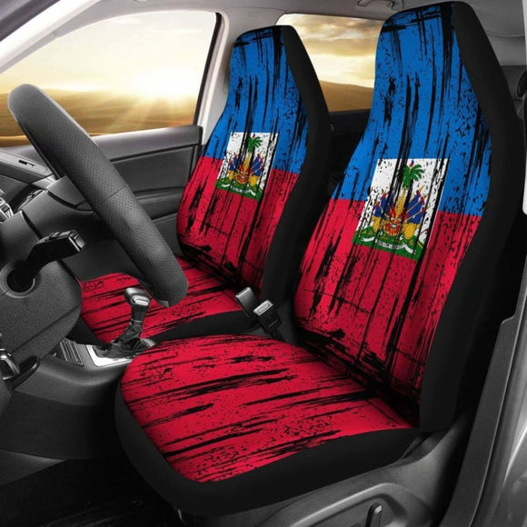 Haiti Grunge Flag Car Seat Cover 1 153908 - YourCarButBetter