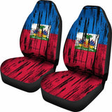 Haiti Grunge Flag Car Seat Cover 1 232125 - YourCarButBetter
