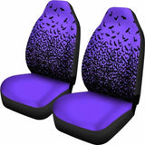 Halloween Bats Purple Car Seat Covers 102802 - YourCarButBetter