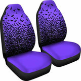 Halloween Bats Purple Car Seat Covers 102802 - YourCarButBetter