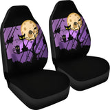 Halloween Black Cat In Purple Sunset Car Seat Cover 094209 - YourCarButBetter