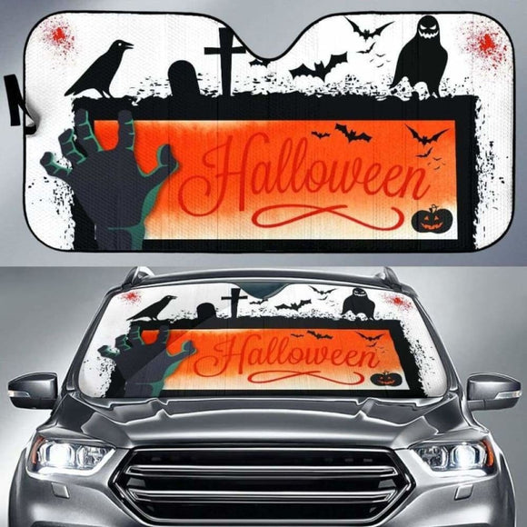 Halloween Car Sun Shades 085424 - YourCarButBetter