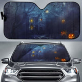 Halloween Haunted House Sun Shade Amazing Best Gift Ideas 085424 - YourCarButBetter