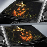 Halloween Haunted Pumpkin Sun Shade Amazing Best Gift Ideas 085424 - YourCarButBetter