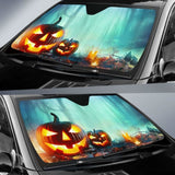 Halloween Haunted Pumpkins Sun Shade Amazing Best Gift Ideas 085424 - YourCarButBetter