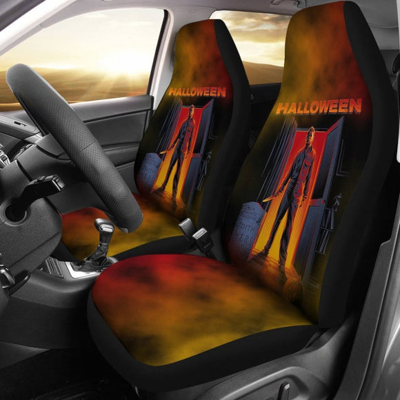 Halloween Michael Myers Car Seat Covers Movie Fan Gift 101819 - YourCarButBetter