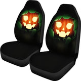 Halloween Pumpkin Car Seat Covers 101819 - YourCarButBetter